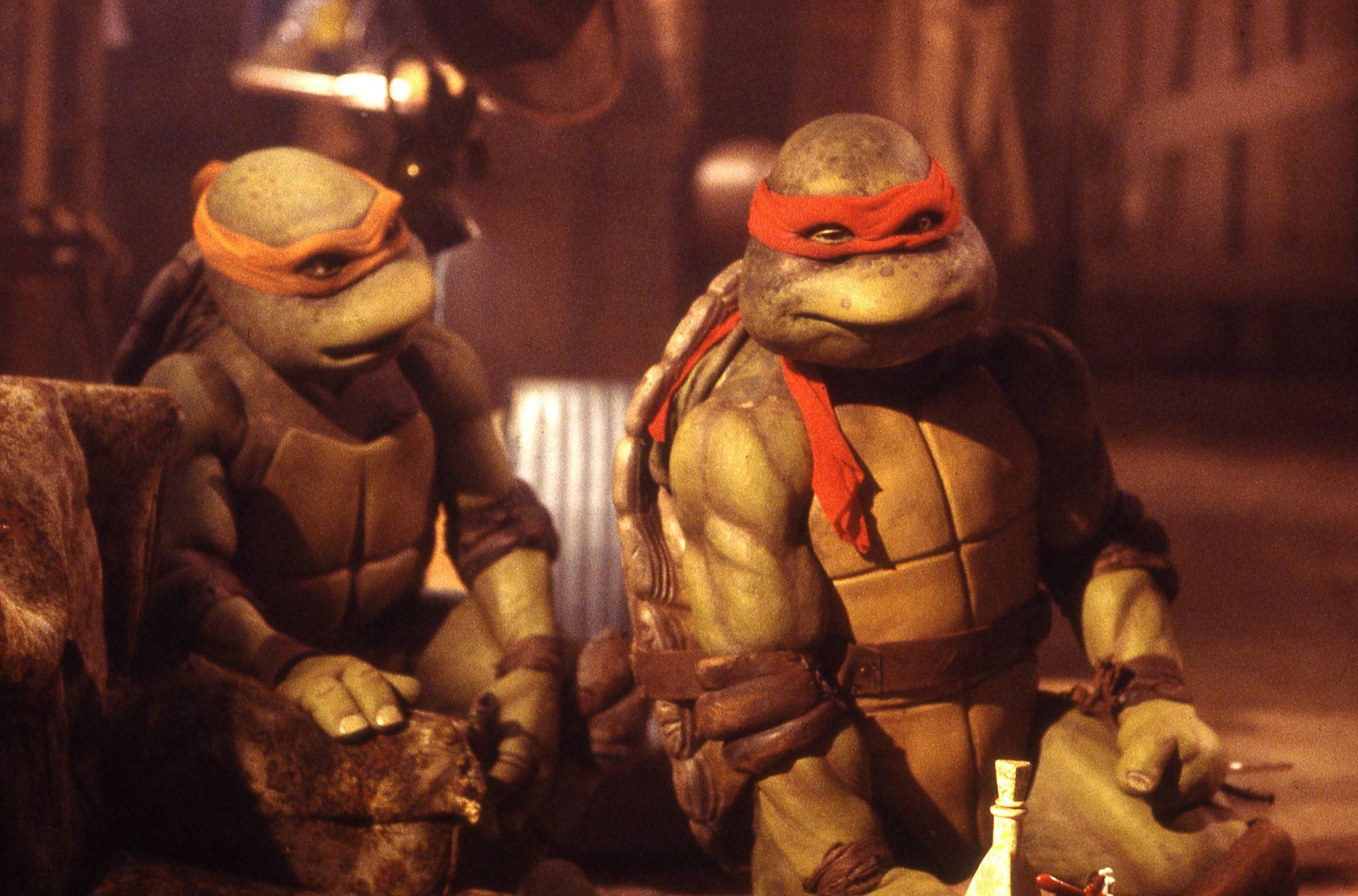 Production still from Teenage Mutant Ninja Turtles 1990 / Director: Steve Barron / Image courtesy: Umbrella Entertainment