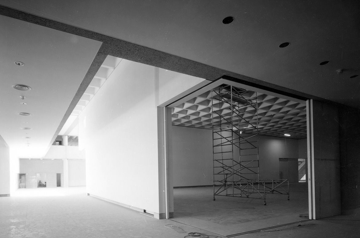 The Queensland Art Gallery building still under construction / Collection: QAGOMA Research Library