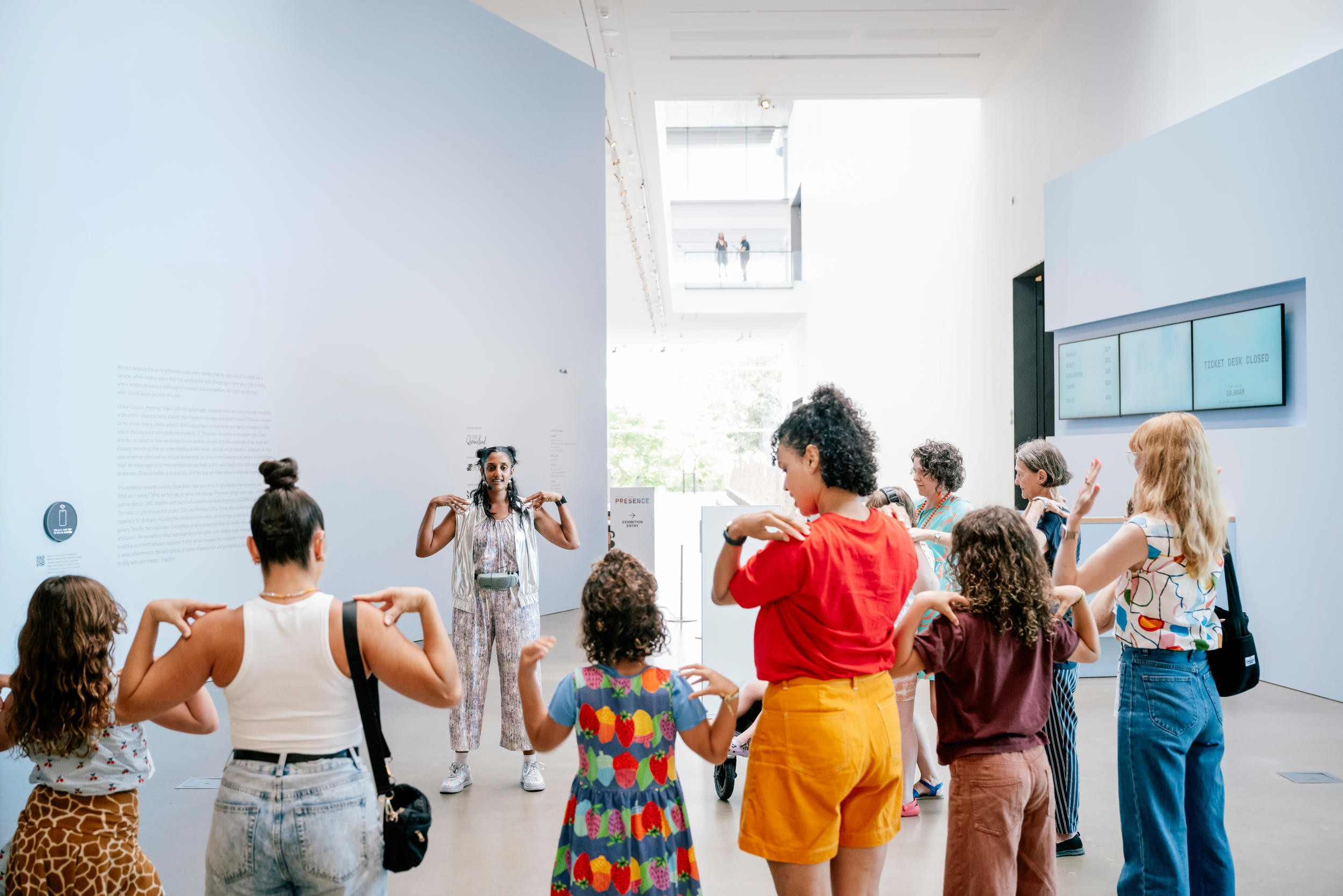 'Olafur Eliasson: Presence' Kids Tours: Presence and Play, January 2026 / Photograph: J Ruckli © QAGOMA