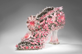 Timothy Horn, Australia b.1964 / Glass slipper (ugly blister) 2001 / Lead crystal, nickel-plated bronze, easter egg foil, silicon / 51.0 x 72.0 x 33.0cm / Purchased 2002 / Collection: National Gallery of Australia, Canberra / © Timothy Horn
