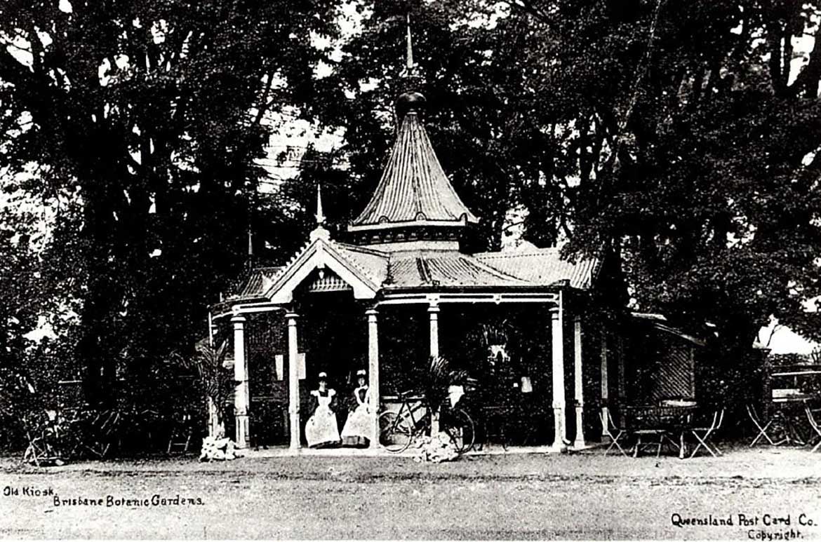 ‘Old Kiosk’, Brisbane Botanic Gardens, c.1898 / Courtesy: John Oxley Library, State Library of Queensland, Brisbane