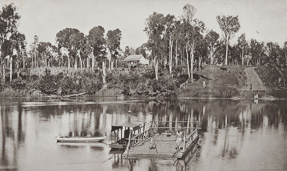 Richard Daintree, England/Australia 1832-78 / (Scrub land – Banks of Mary River) (no. 3 from ‘Images of Queensland’ series) c.1870 / Autotype on paper / 10 x 16.4cm (comp.) / Purchased 2009 with funds raised through the QAG Foundation 30th Anniversary Appeal / Collection: Queensland Art Gallery | Gallery of Modern Art