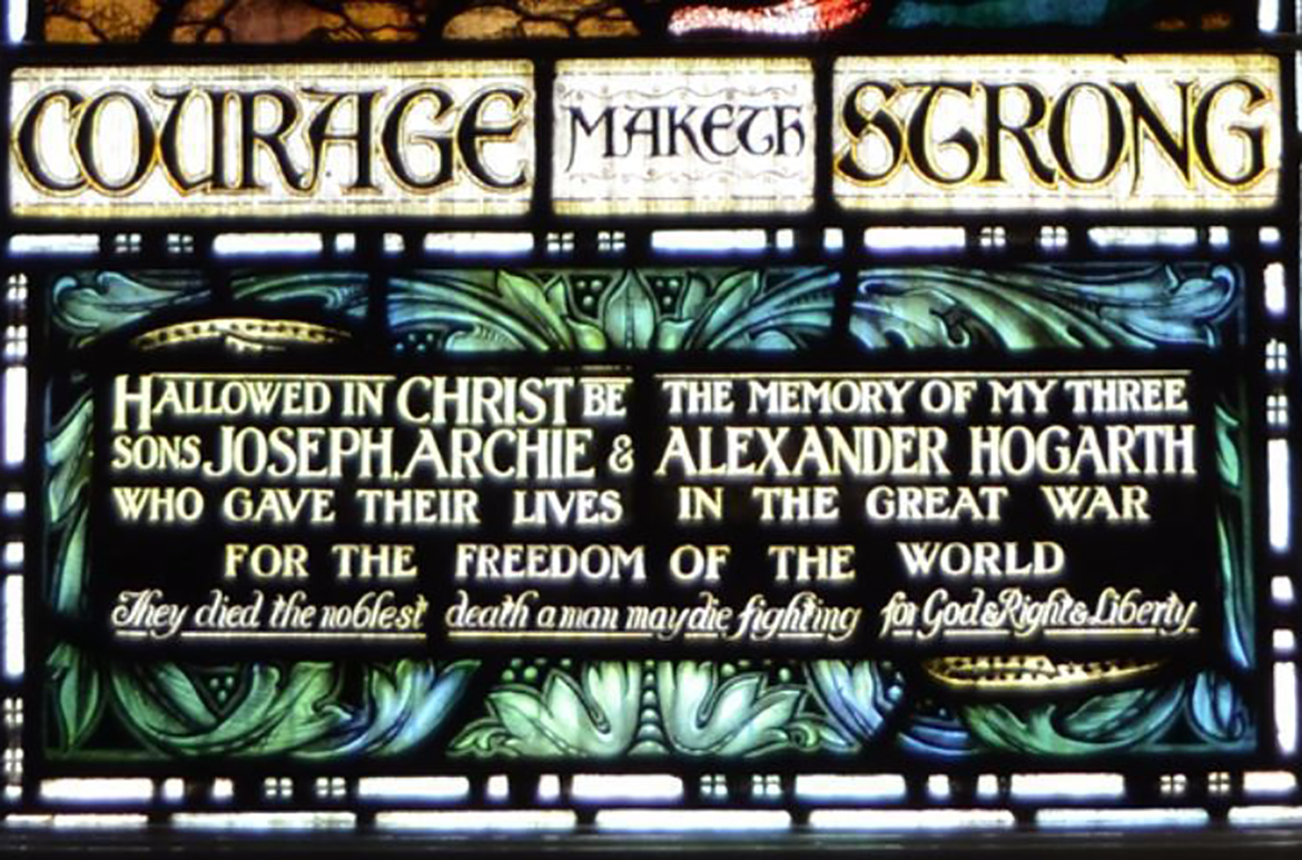 Stained Glass Window (detail) from St Andrews Anglican Church, Pittsworth