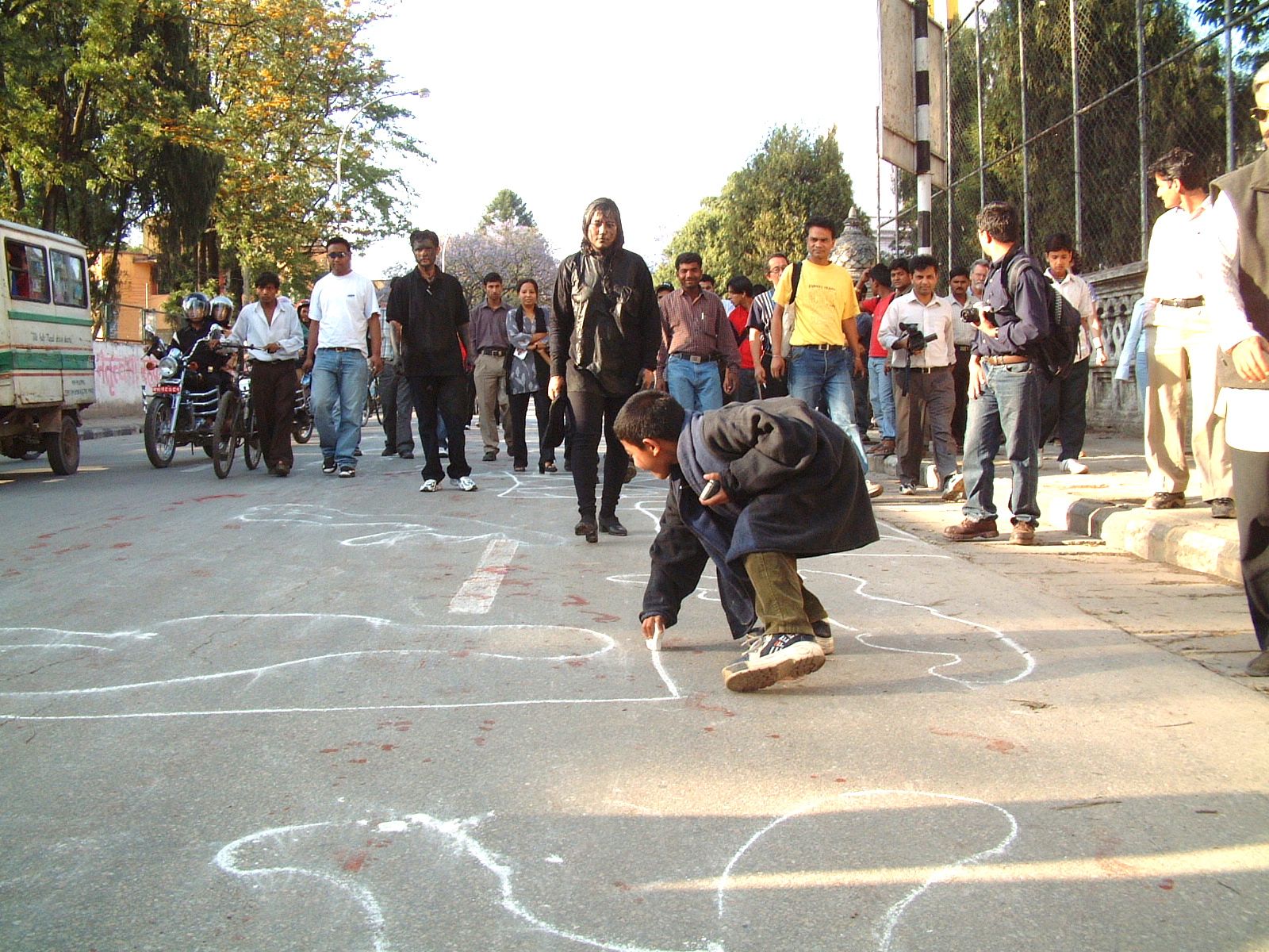 Ashmina Ranjit, Nepal b.1966 / Performance of A Happening: Nepal’s Present Situation 2004 / Courtesy: Ashmina Ranjit