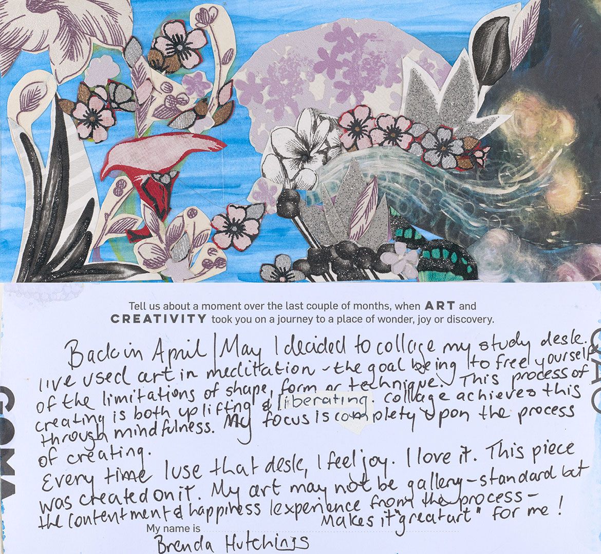 Art Pal Postcard submission by Brenda Hutchings