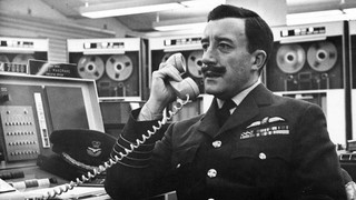 Production still from Dr. Strangelove or: How I Learned to Stop Worrying and Love the Bomb 1964 / Director: Stanley Kubrick / Image courtesy: Park Circus