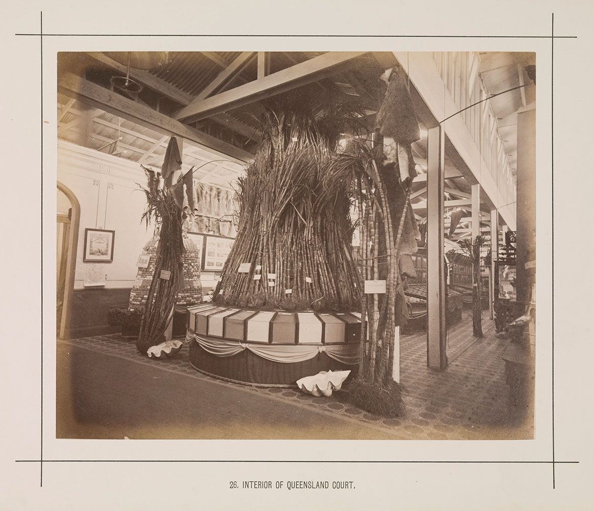 Queensland‘s sugar trophy at the Melbourne International Exhibition of 1880–81 / Courtesy: State Library of Victoria, La Trobe Picture Collection