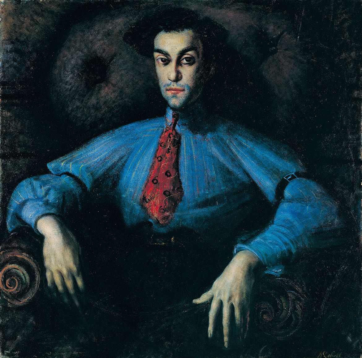 William Dobell, Australia 1899-1970 / The Cypriot 1940 / Oil on canvas / 123.3 x 123.3cm / Gift of the Godfrey Rivers Trust through Miss Daphne Mayo 1943 / Collection: Queensland Art Gallery | Gallery of Modern Art / © QAGOMA
