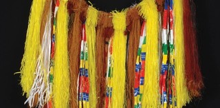 Wendi Choulai / Papua New Guinea/Australia 1954–2001 / Motu Koita people, Central Province / 105 Skirt 1996 / Mixed media, including sago palm fibre, raffia, recycled Sportsgirl plastic bags, plastics / Courtesy: Aaron Choulai