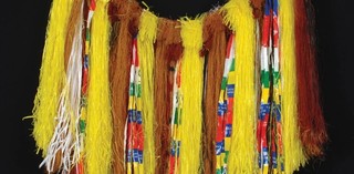 Wendi Choulai / Papua New Guinea/Australia 1954–2001 / Motu Koita people, Central Province / 105 Skirt 1996 / Mixed media, including sago palm fibre, raffia, recycled Sportsgirl plastic bags, plastics / Courtesy: Aaron Choulai