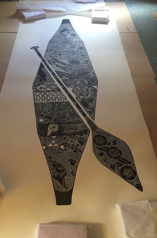 The final print. Bringing together the designs of 24 students.