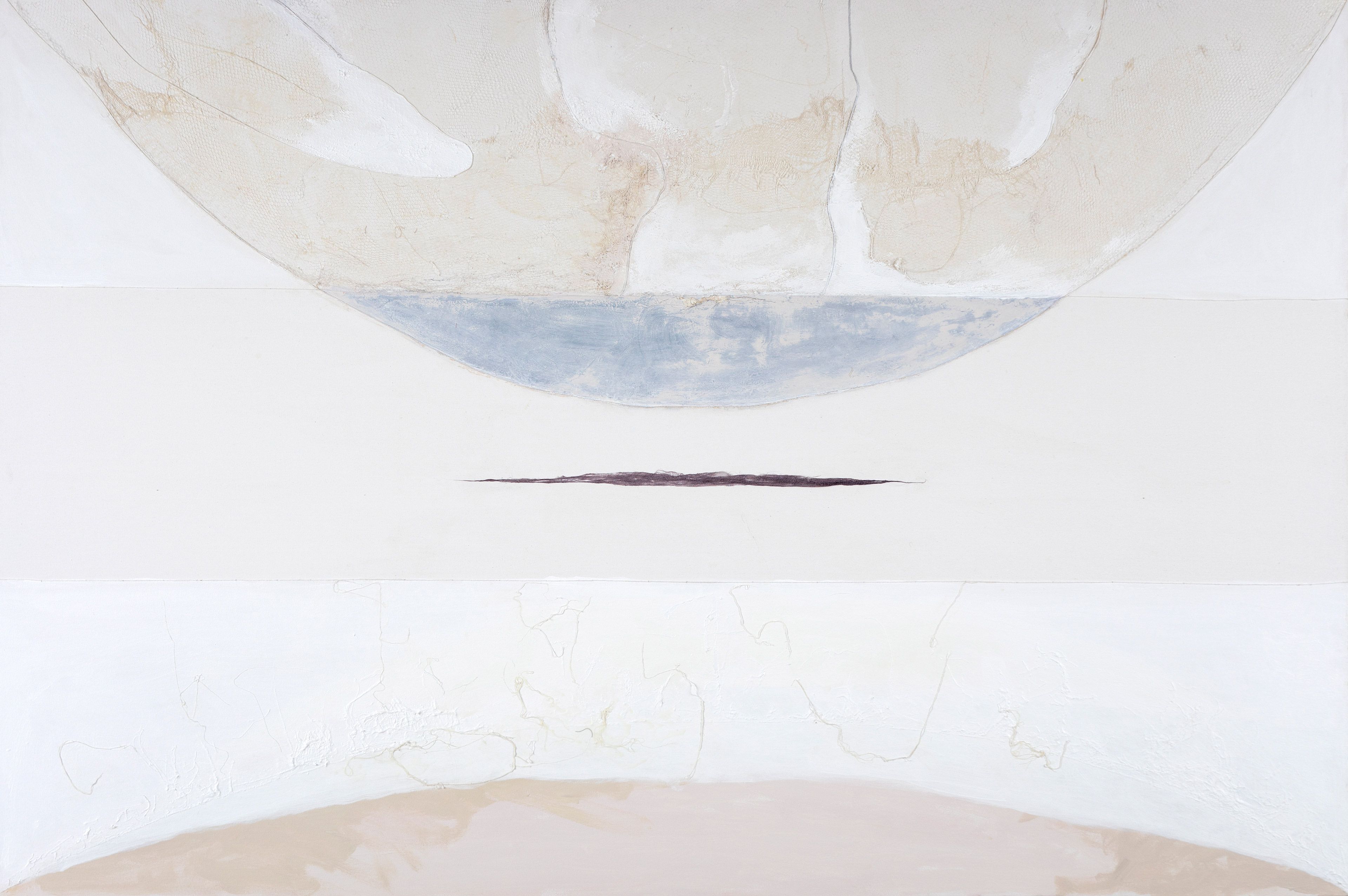 Shahla Hosseini / Iran, b.1954 / Untitled 2023 / Mixed media on canvas
150 x 100cm / Courtesy: the artist and Emkan Gallery / Image courtesy: the artist and Emkan Gallery