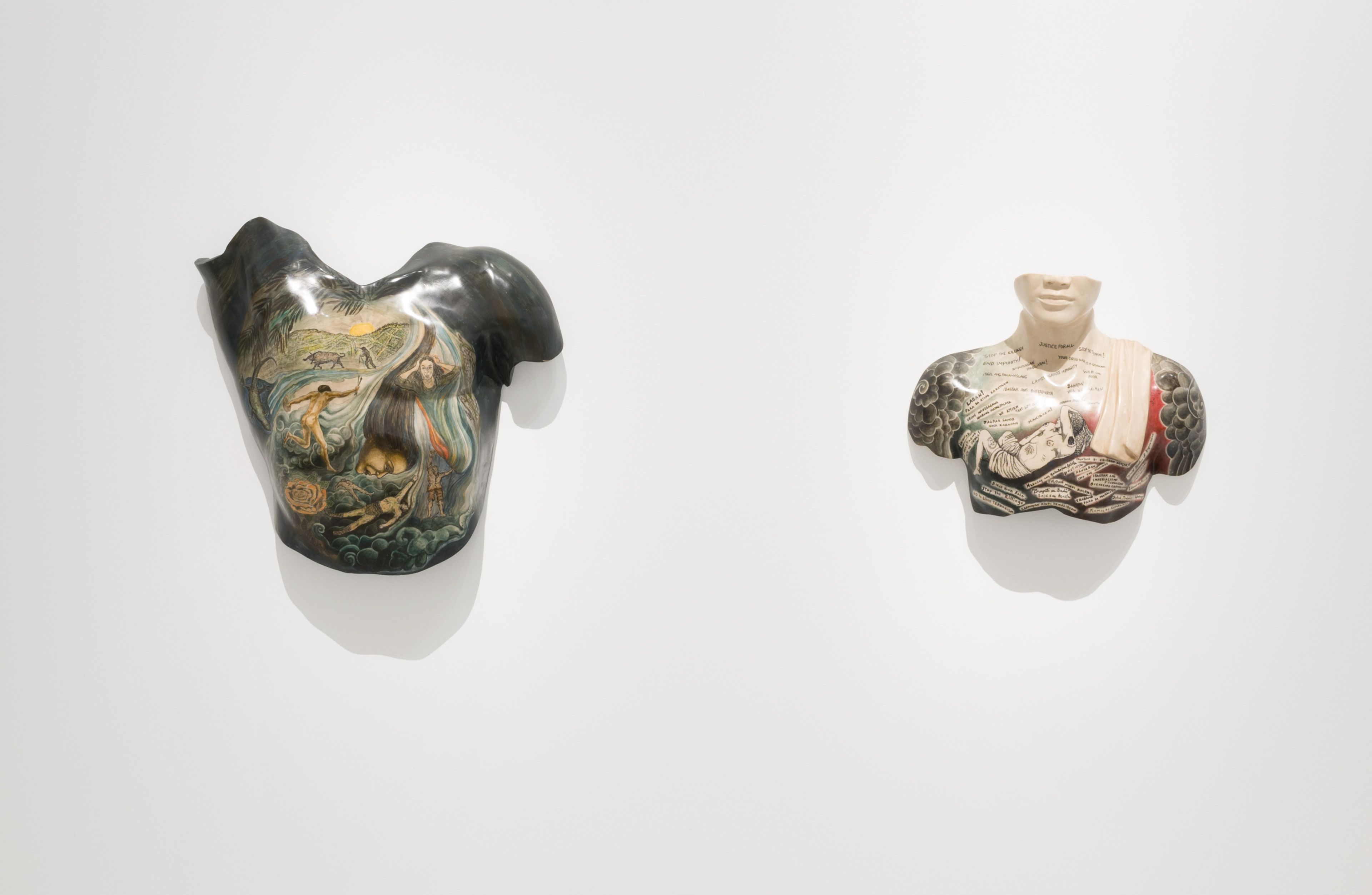 Julie Lluch / The Philippines b.1946 / Lives and works in Quezon City, Metro Manila, The Philippines / Sunrise for Adi and Badi Grapiti (for Ericson) 2023 / Cold-cast marble and synthetic polymer paint / Courtesy and © Julie Lluch / Photograph: C Callistemon, QAGOMA