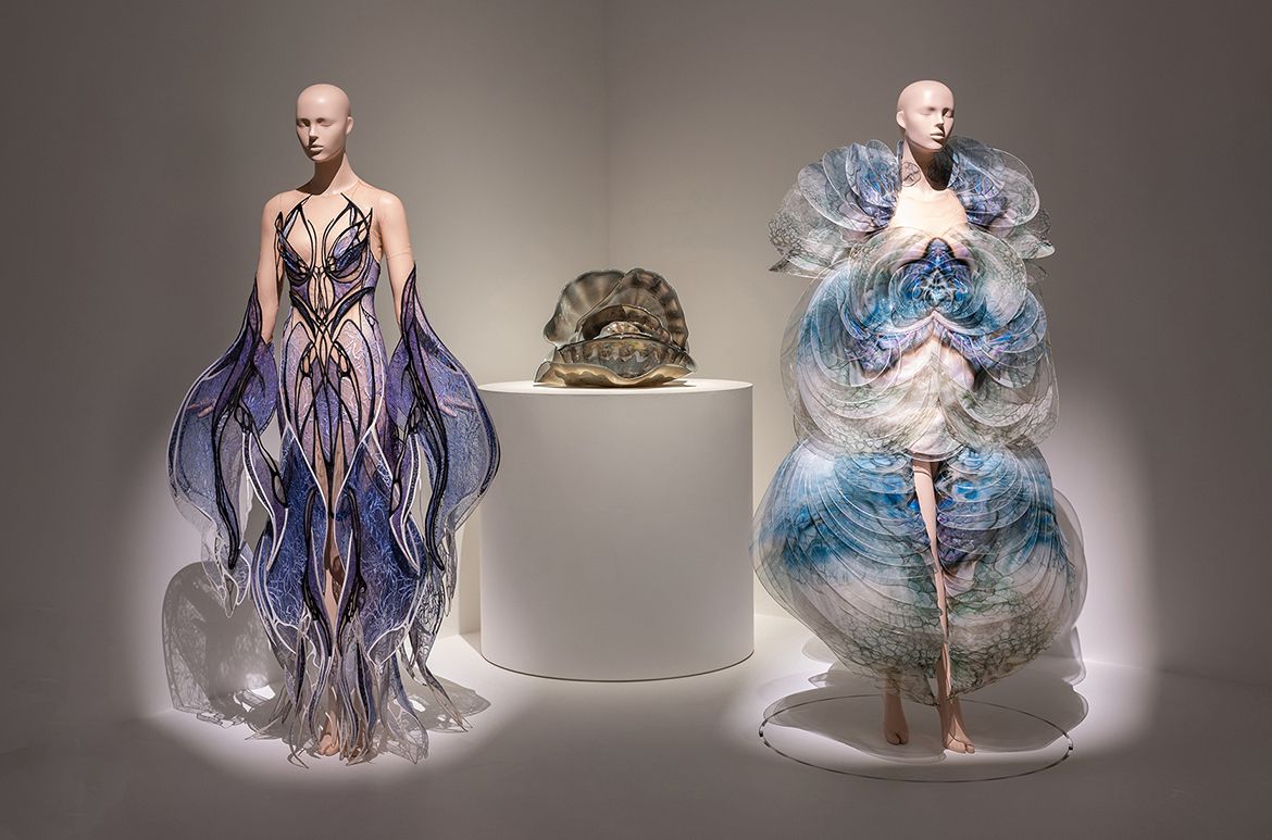 Installation view ‘Iris van Herpen: Sculpting the Senses’, GOMA 2024 / Photograph: N Umek © QAGOMA