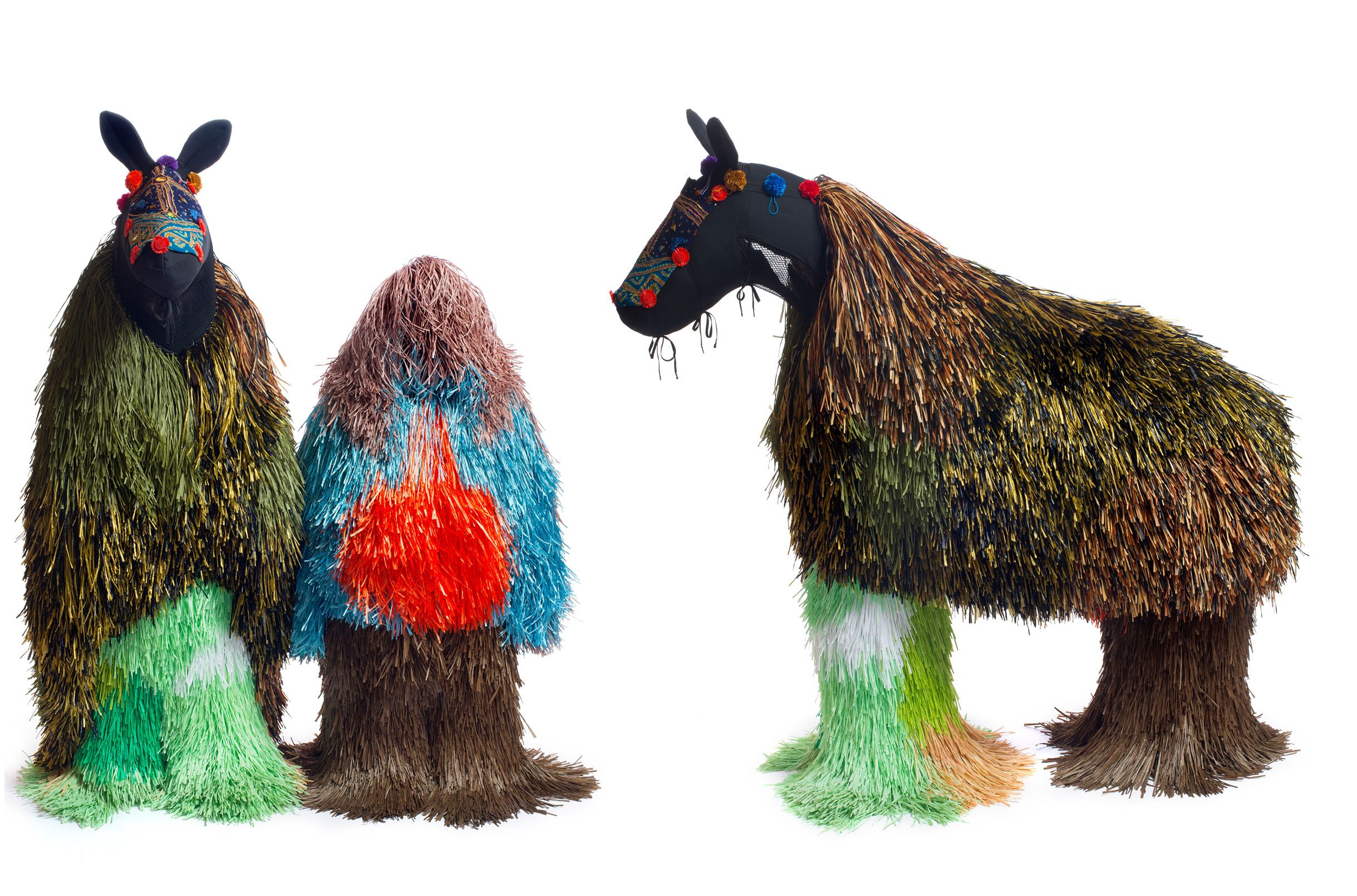 Nick Cave, United States b.1959 / HEARD 2012 / 15 wearable sculptures (six parts each) or as a performance, 15 wearable sculptures (six parts each), choreography, musical score and video / Purchased 2016 to mark the tenth anniversary of GOMA with funds from the Josephine Ulrick and Win Schubert Diversity Foundation through the QAGOMA Foundation / Collection: Queensland Art Gallery | Gallery of Modern Art / © Nick Cave / Photographs: James Prinz, courtesy of Nick Cave and Jack Shainman Gallery