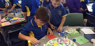 'Pattern Bandits on Tour', Mater Dei Primary School, Toowoomba 2015.