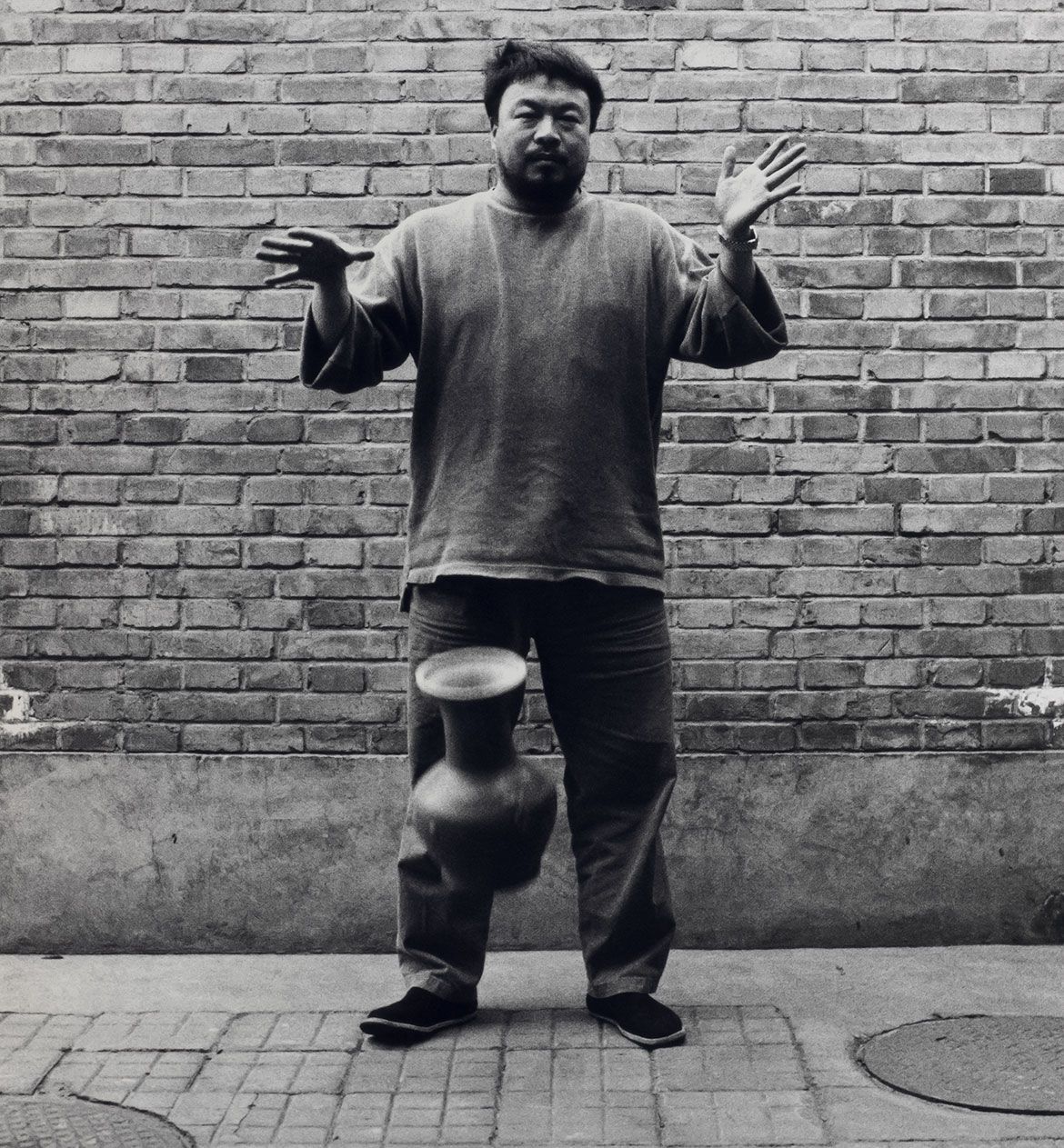 Ai Weiwei, China b.1957 / Dropping a Han dynasty urn 1995 / Gelatin silver photograph on paper, AP / Three sheets: 180 x 169.5 cm (each) / Purchased 2006 through The Queensland Government’s Gallery of Modern Art Acquisitions Fund / Collection: Queensland Art Gallery | Gallery of Modern Art / © Ai Weiwei