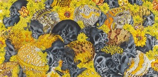 eX de Medici / Australia b.1959 / Skinny Day Ambush (Super Family) (detail) 2007 / Watercolour on paper / 114 x 192cm / Collection: Museum of Old and New Art (MONA), Hobart / © eX de Medici / Photograph: Jesse Hunniford