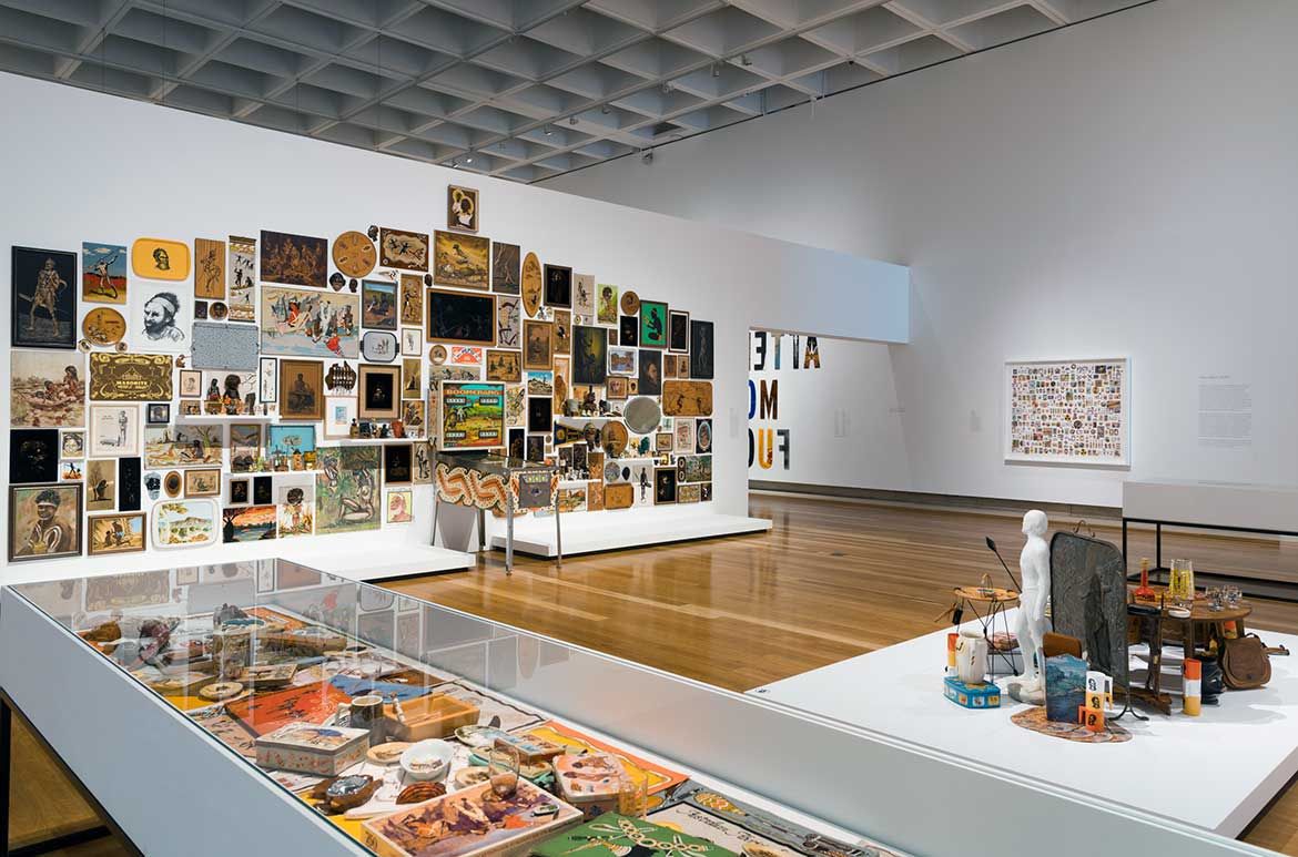 Installation view ‘Tony Albert: Visible’, 2 June – 7 October 2018 / Photograph: N Harth © QAGOMA