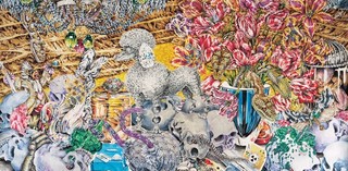 eX de Medici, Australia b.1959 / The theory of everything (detail) 2005 / Watercolour and metallic pigment on Arches paper / 114.3 x 176.3cm / Purchased 2005 / Collection: Queensland Art Gallery | Gallery of Modern Art / © eX de Medici