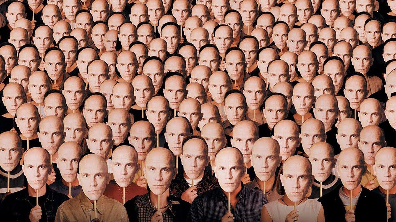 Production still from Being John Malkovich 1999 / Director: Spike Jonze / Image courtesy: Universal Pictures Australia