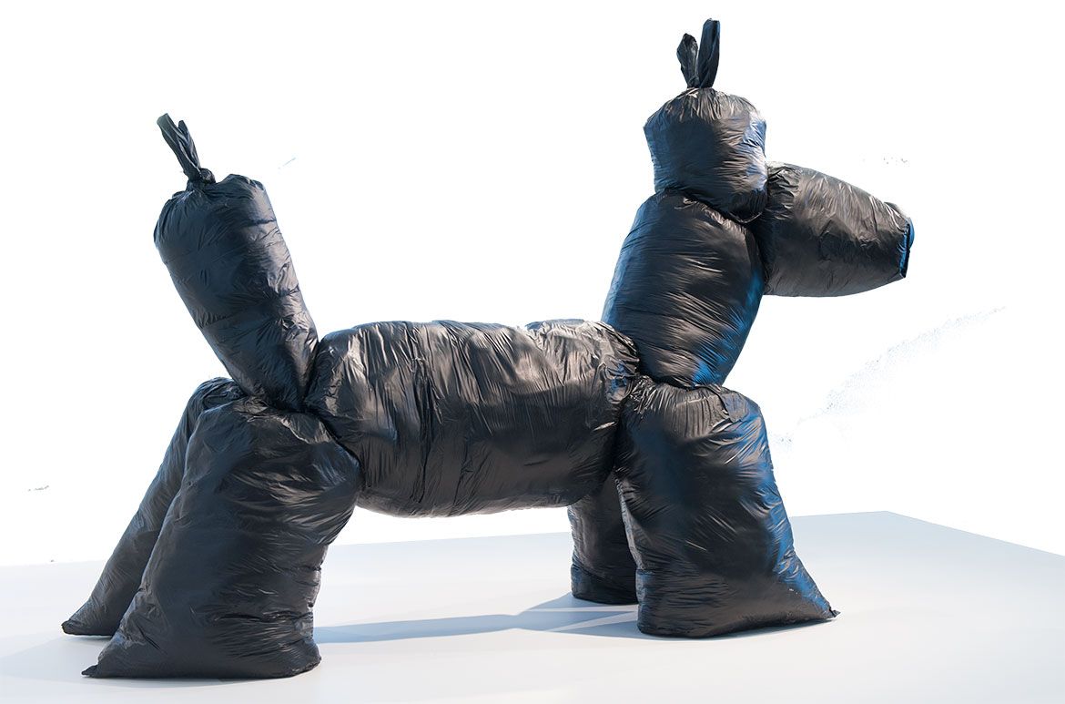 Gimhongsok, South Korea b.1964 / Canine Construction 2009 / Resin / 162 x 235 x 88cm / Purchased 2012. Queensland Art Gallery / Collection: Queensland Art Gallery | Gallery of Modern Art / © Gimhongsok