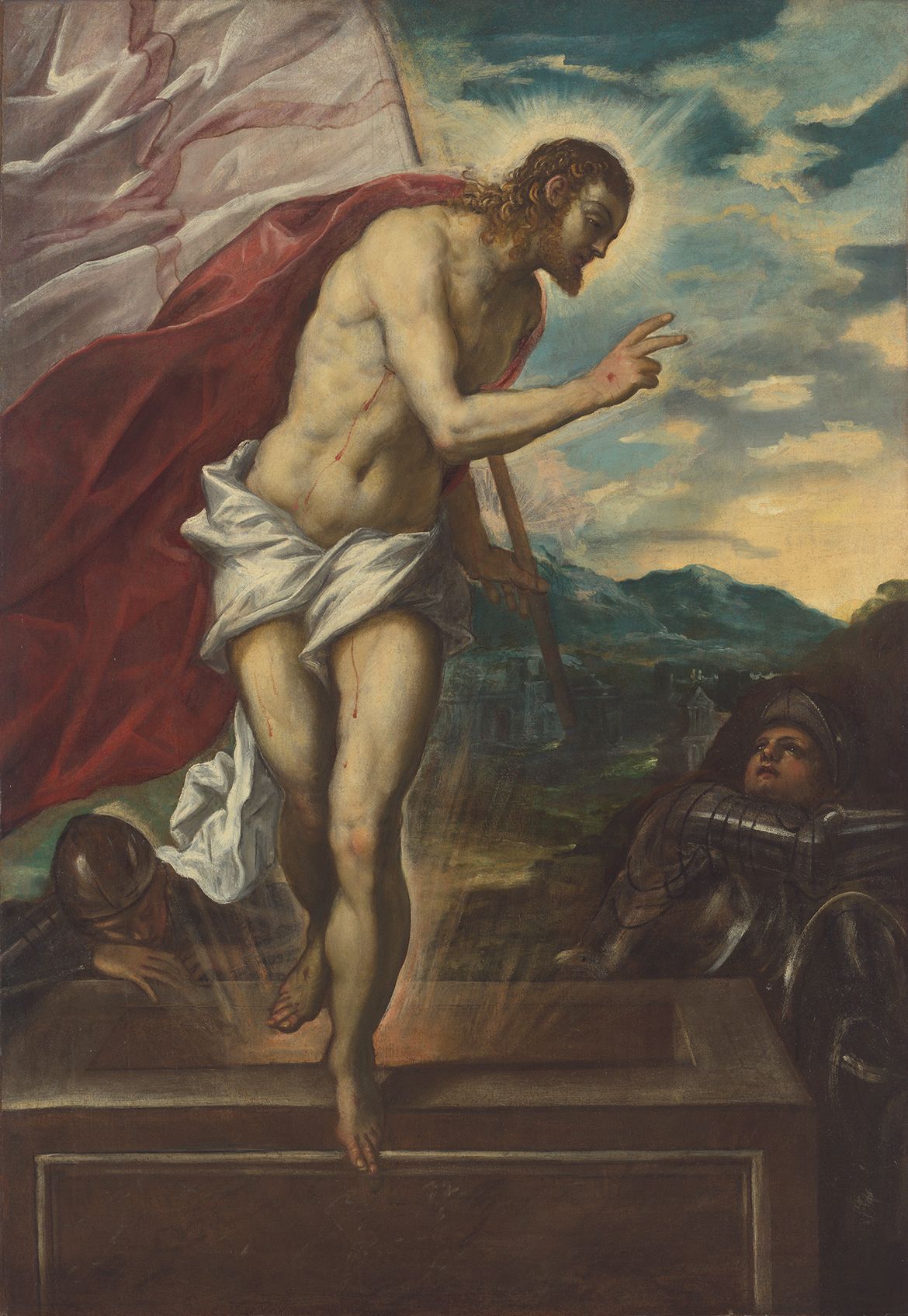 Tintoretto, Italy 1518-94 / Cristo risorgente (The risen Christ) c.1555 / Oil on canvas / 201 x 139cm / Purchased 1981. Queensland Art Gallery Foundation / Collection: Queensland Art Gallery | Gallery of Modern Art