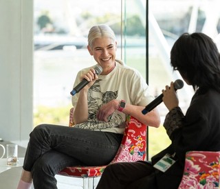 QAGOMA Teens Festival 2024 / TALK: GROWING YOUR MUSIC FANBASE | IXARAS & PATIENCE HODGSON/ August 2024 / Gallery of Modern Art, Brisbane / Photograph: C Baxter