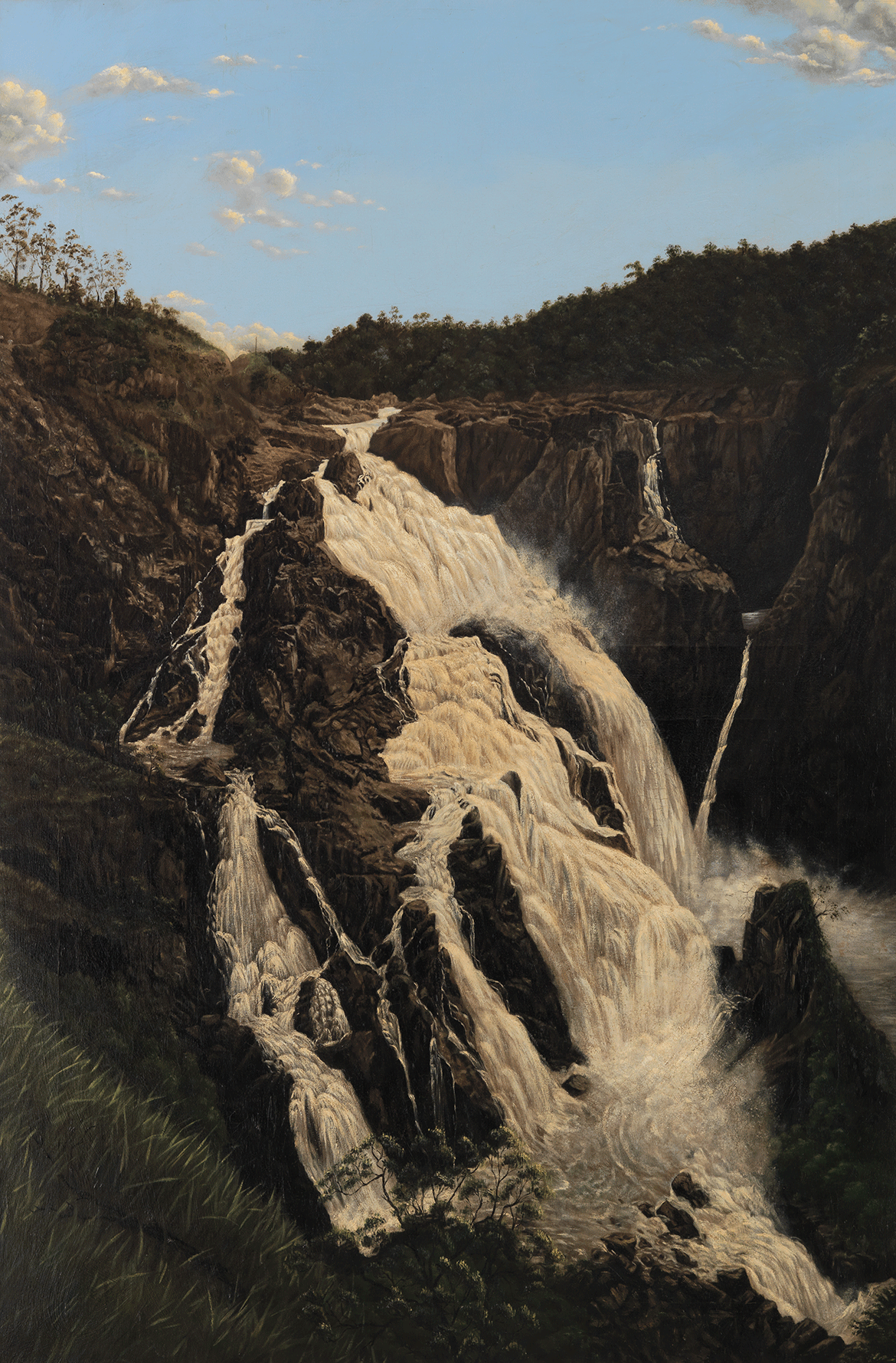 Winifred Rumney, England/Australia 1870–1946 / Barron Falls 1906 / Oil on canvas / 128.9 x 86.2cm / Gift of the Agent-General for Queensland, London 1971 / Collection: Queensland Art Gallery | Gallery of Modern Art