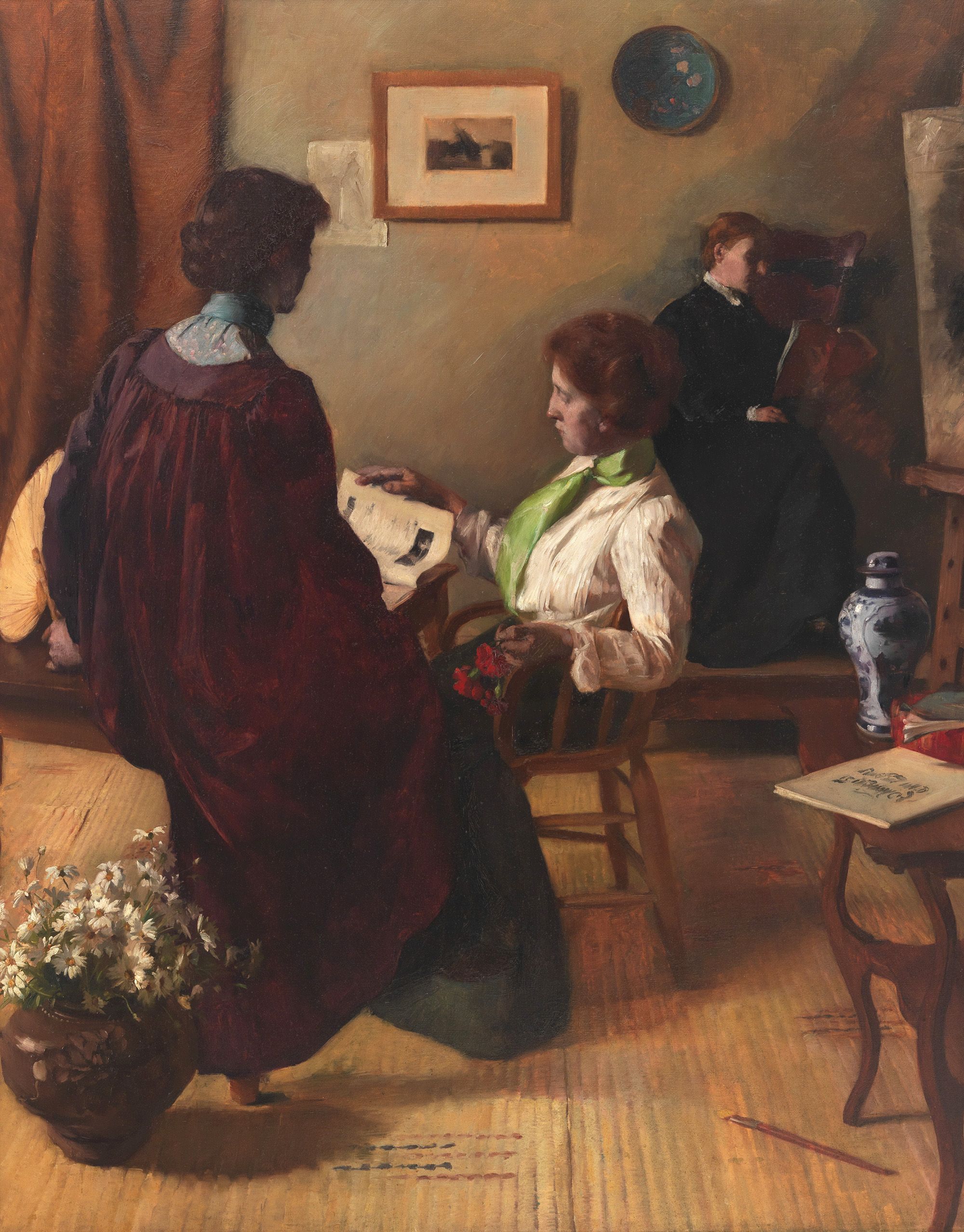 AME Bale, Australia 1875-1955 / Leisure moments (detail) 1902 / Oil on canvas / 148.3 x 118.2cm / Purchased 1973 / Collection: Queensland Art Gallery | Gallery of Modern Art