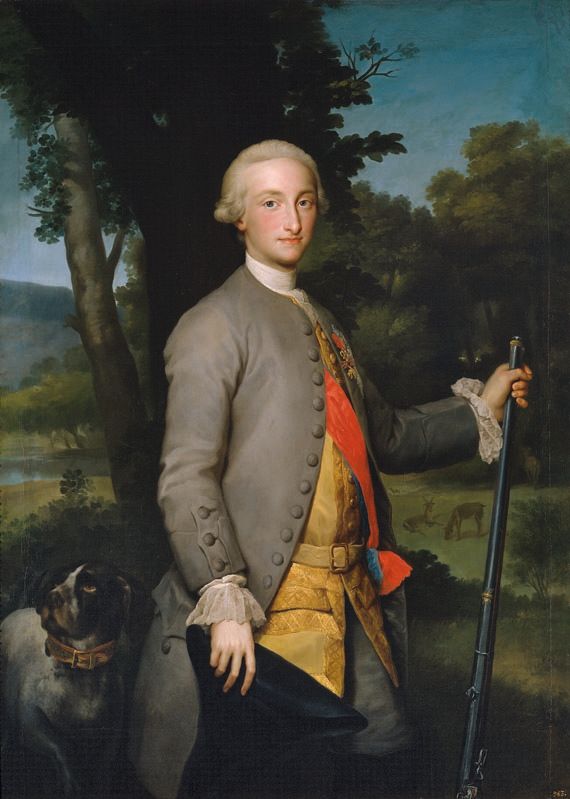 Anton Rafael MENGS Carlos IV, PrÃ­ncipe de Asturias c. 1765 P2188, 152.5 x 111 cm