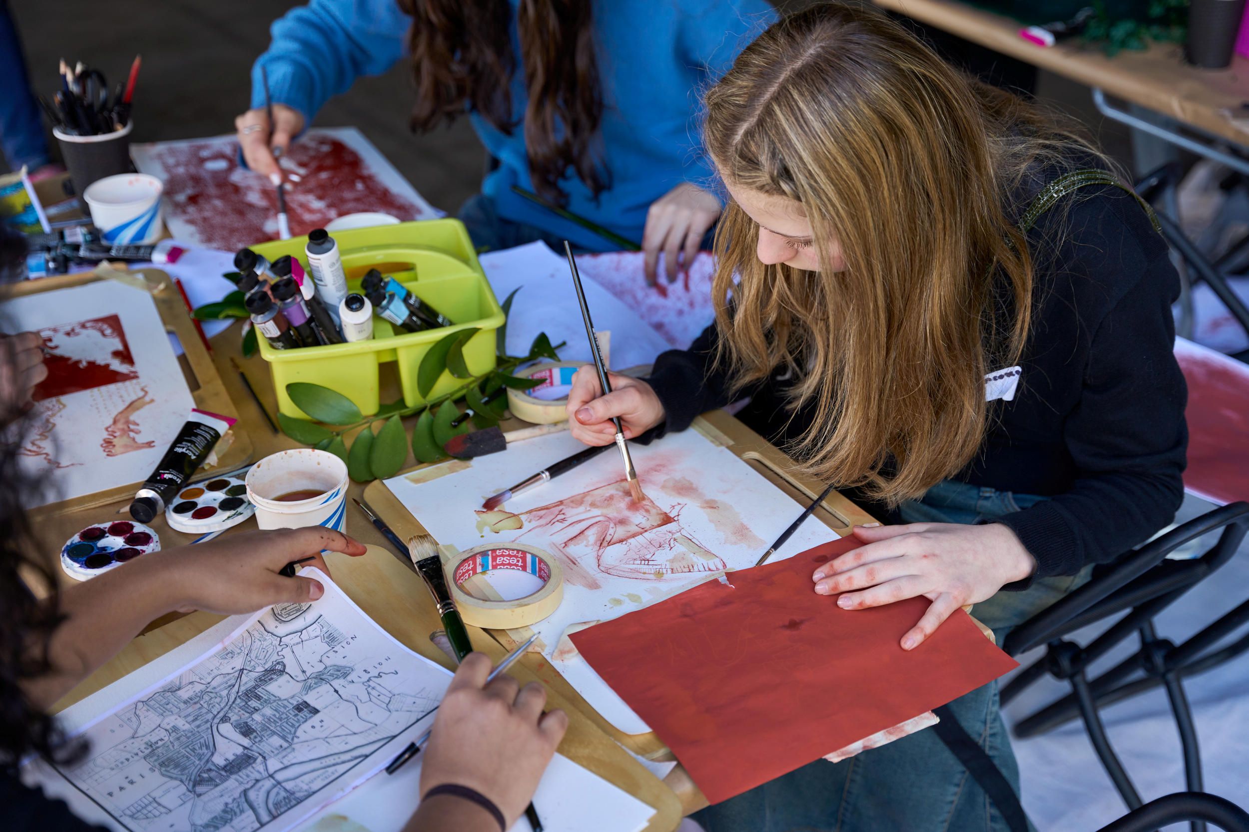 Teens workshop, GOMA, July 2024 / Photograph: C Sanders, QAGOMA