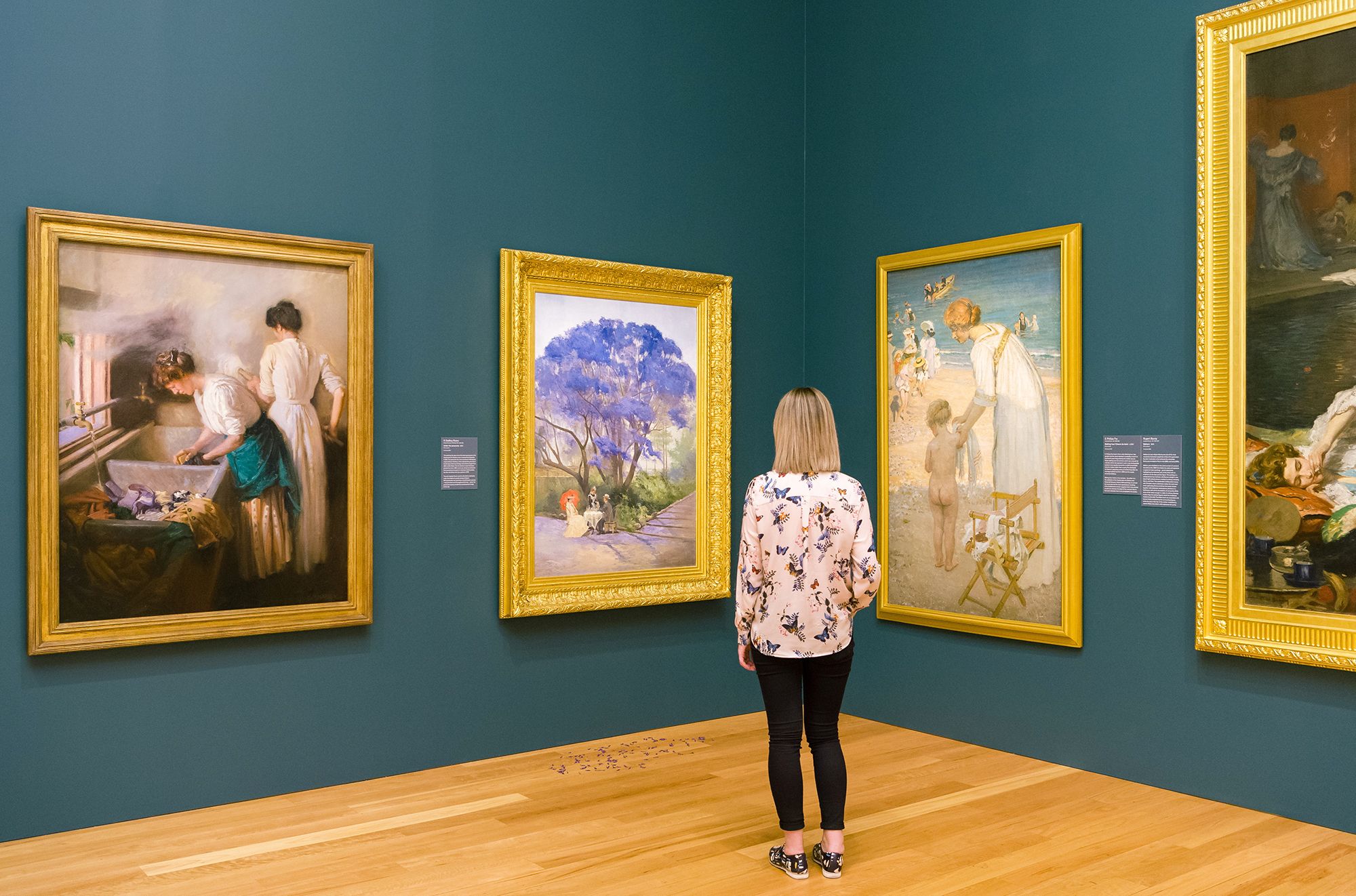 Monday morning by Frances Vida Lahey on display in the Australian Art Collection, Queensland Art Gallery