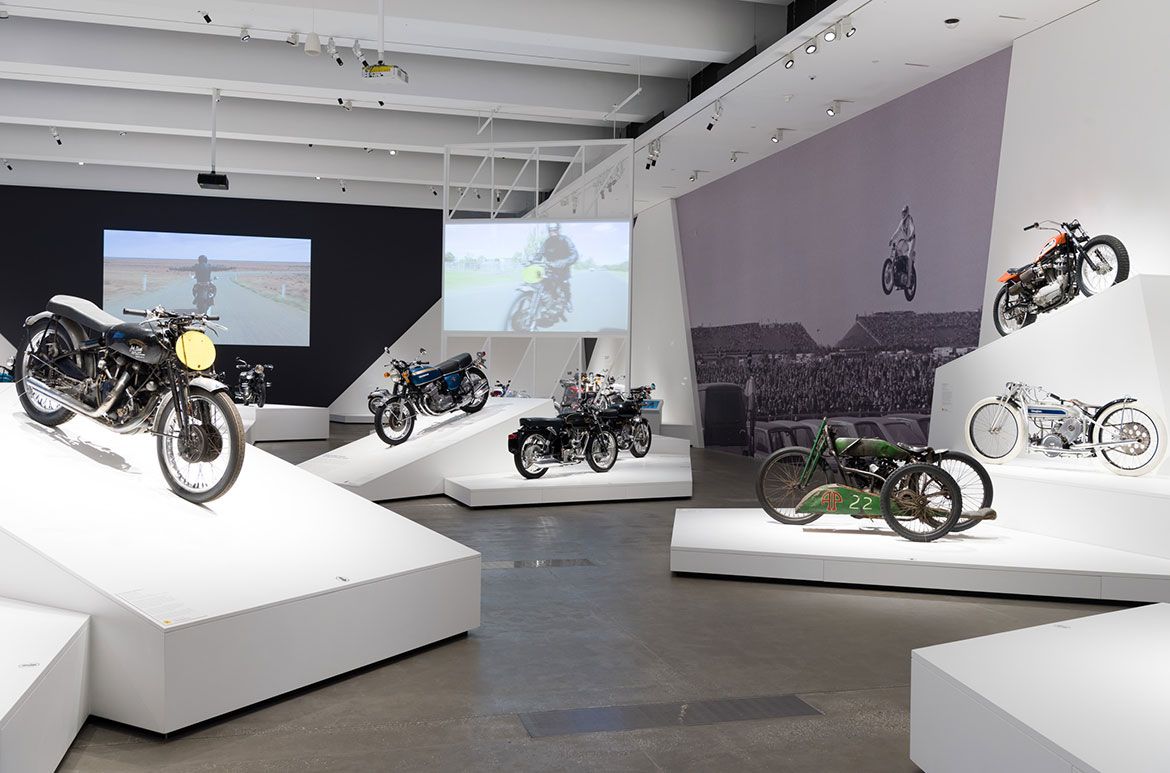 ‘The Motorcycle: Design, Art, Desire’, Gallery of Modern Art (GOMA) / Photograph: Natasha Harth © QAGOMA