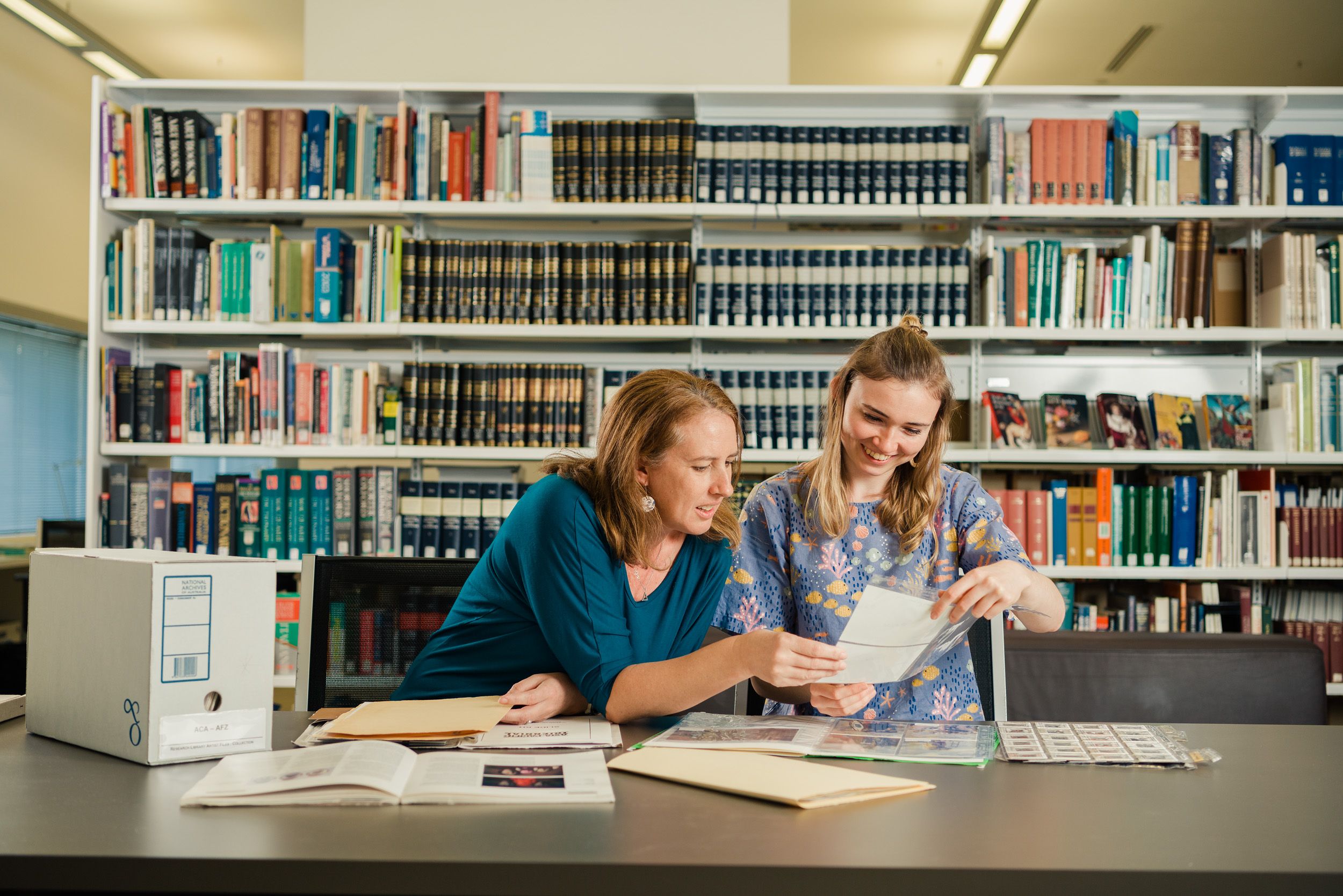 The QAGOMA Research Library is located at GOMA