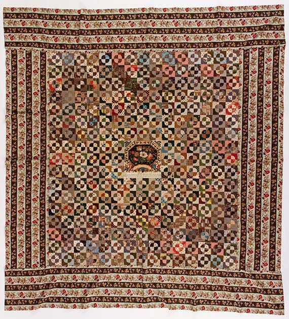 Coverlet Elisabeth and John Chapman Kent c.1829 183.5×161.5cmV&A:T.428-1985