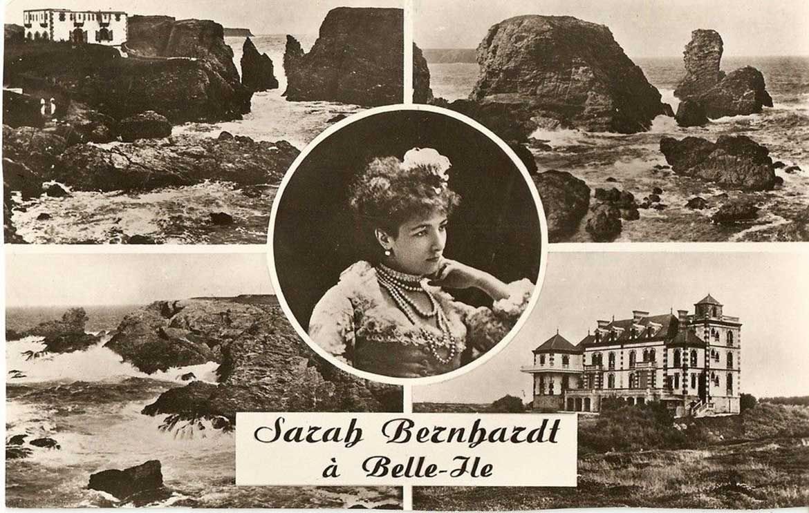 Sarah Bernhard at Belle-Île