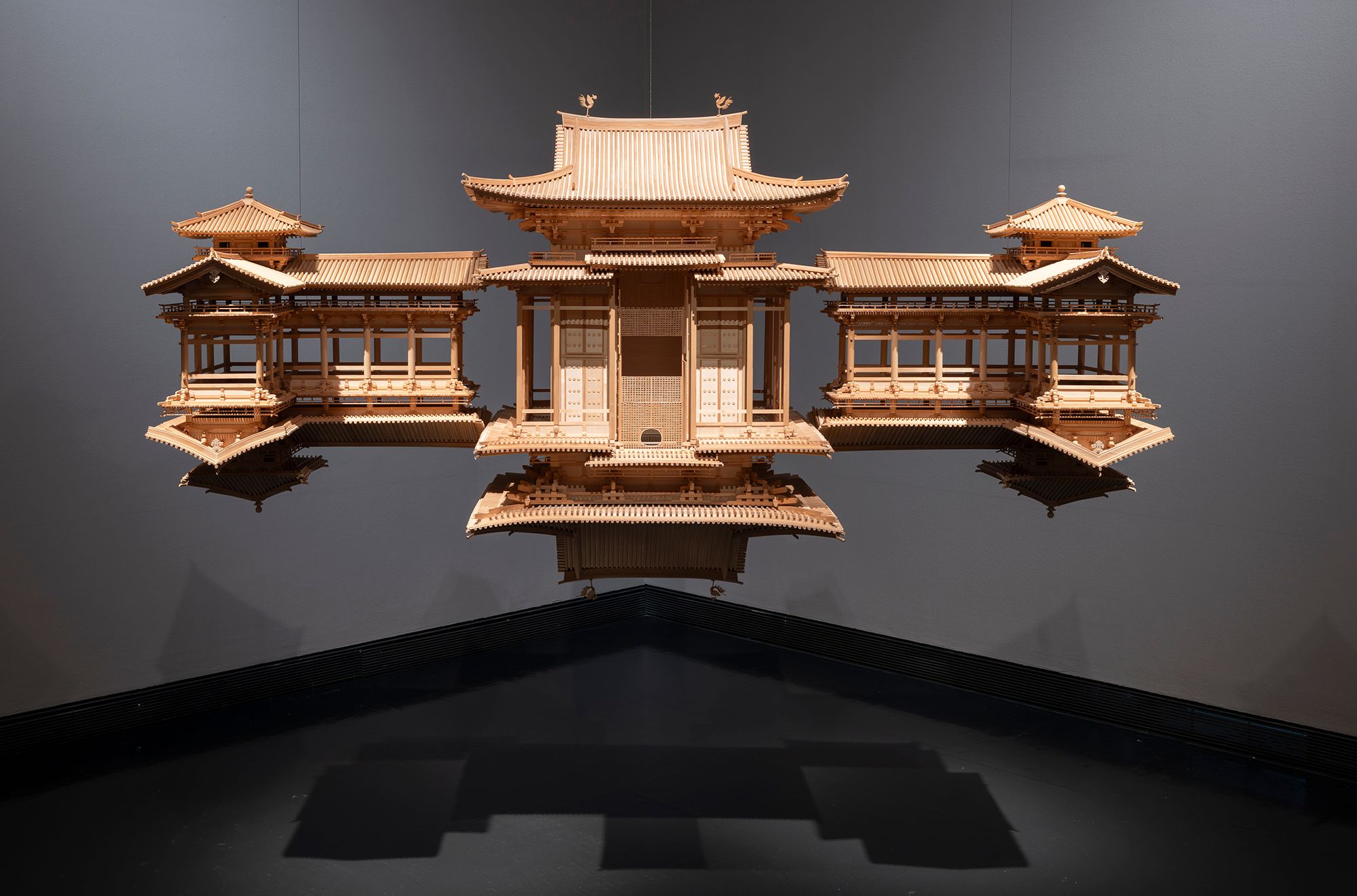 Takahiro Iwasaki, Japan b.1975 / Reflection Model (Perfect Bliss) 2010–12 / ‘Rising Voices: Contemporary Art from Asia, Australia and the Pacific’, installation view, Victoria & Albert Museum 2026 / Japanese cypress / 150 x 280 x 194cm / The Kenneth and Yasuko Myer Collection of Contemporary Asian Art. Purchased 2013 with funds from Michael Sidney Myer through the QAG Foundation / Collection: Queensland Art Gallery | Gallery of Modern Art / © Takahiro Iwasaki / Photograph: © The Victoria and Albert Museum, London