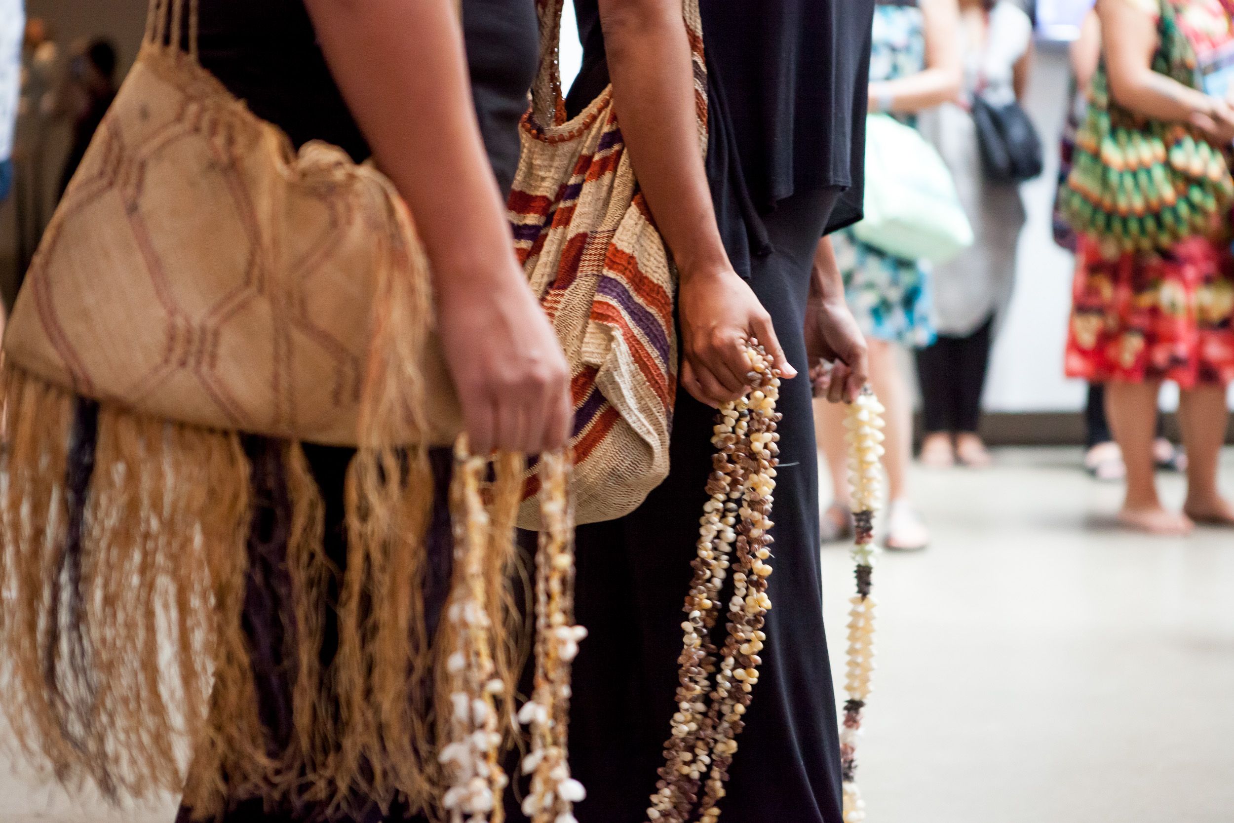 Sunameke performance A’inaisa during APT8 / November 2015 / Gallery of Modern Art, Brisbane / Photograph: B Standen, QAGOMA
