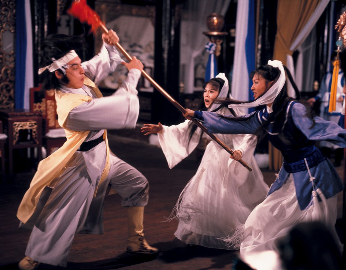 Production still from The Eight Diagram Pole Fighter 1984 / Director: Lau Kar-Leung / Image courtesy: Celestial Pictures