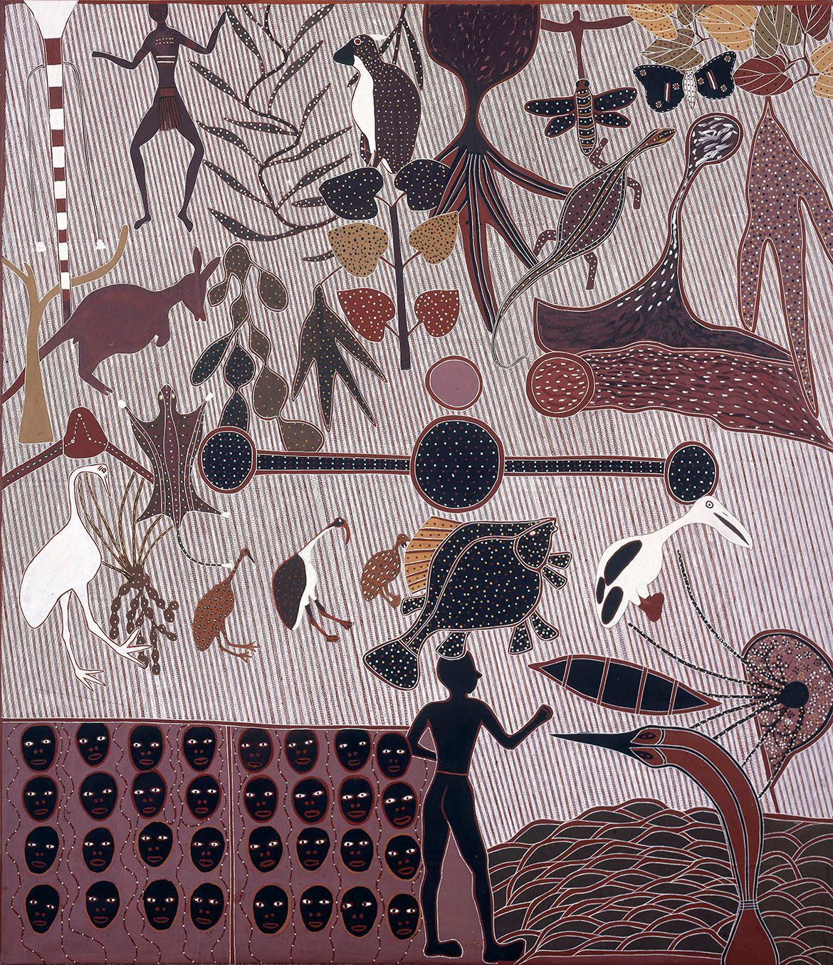 Jack Wunuwun l, Murrungun/Djinang people, Australia / Banumbirr Manikay – (Morning Star song cycle) 1988 / Janet Holmes à Court Collection / © Jack Wunuwun 1988/ Licensed by Viscopy, 2017