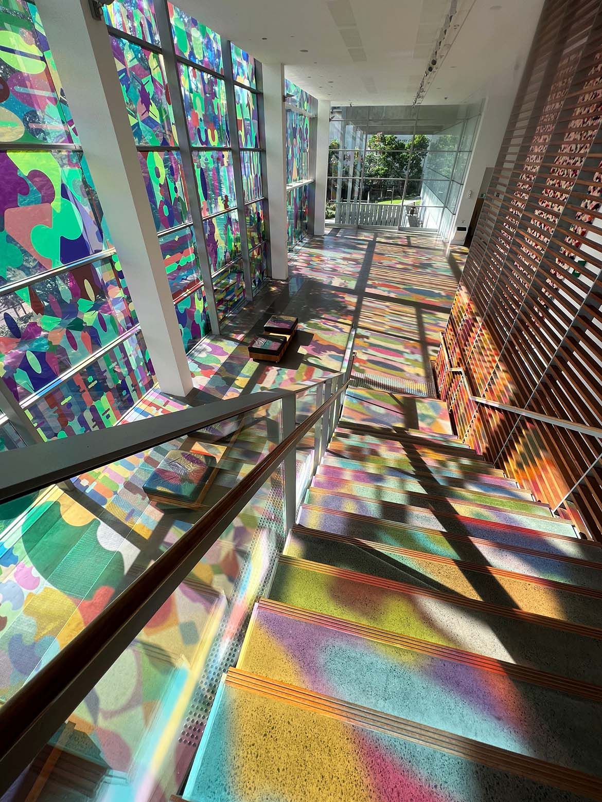 Shannon Novak, Aotearoa New Zealand b.1979 / 81 Percent (Australia): Someone you know
(from ‘Make Visible: Queensland’) 2021 / Transparent vinyl / Commissioned for ‘The 10th Asia Pacific Triennial of Contemporary Art’ (APT10) / Courtesy and ©: Shannon Novak / Photograph: E. Engel © QAGOMA