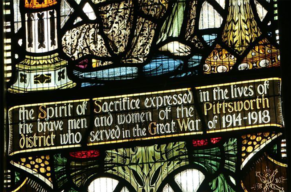 Stained Glass Window (detail) from St Andrews Anglican Church, Pittsworth