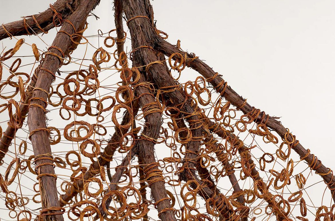 Shirley Macnamara, Indjalandji/Alyawarr, Australia b.1949 / Wingreeguu 2012 / Spinifex (Triodia pungens), turpentine bush (Acacia lysiphloia), yellow ochre / 190 x 241 x 160cm / Commissioned for APT7. Purchased 2013. Queensland Art Gallery Foundation Grant / Collection: Queensland Art Gallery | Gallery of Modern Art / © Shirley Macnamara