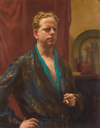 Will Rowell, Australia 1898‑1946 / Self portrait c.1940 / Oil on canvas / 86.7 x 69.2 cm / Purchased 1941 / Collection: Queensland Art Gallery | Gallery of Modern Art / © Estate of the artist