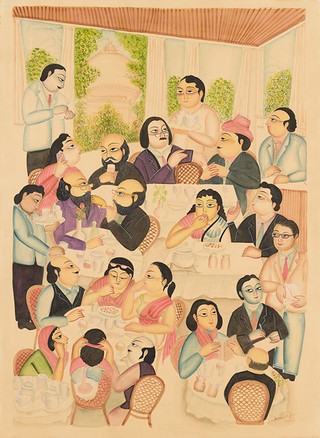 PATUA, Kalam Restaurant 395.2015 acquisition Painting Watercolour 76.2 x 55.55cm