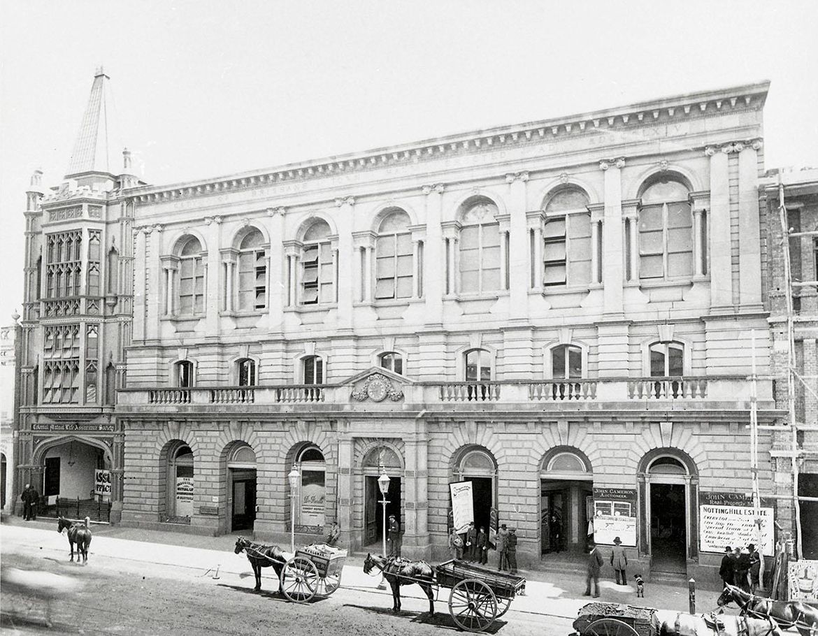 Brisbane’s Old Town Hall, Queen Street, 1930s / Courtesy: Queensland State Archives
