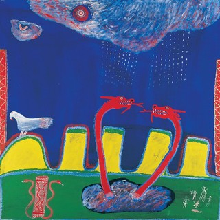 Ginger Riley Munduwalawala, Australia 1937-2002 / Garimala (The Two Snakes) 1988 / Synthetic polymer paint on canvas / Purchased 1990 with funds from ARCO Coal Australia Inc. through the Queensland Art Gallery Foundation / Collection: Queensland Art Gallery