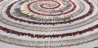 Simryn Gill, Malaysia b.1959 / Forking tongues 1992 / Assorted cutlery with dried chillies / Purchased 2001. Queensland Art Gallery Foundation / Collection: Queensland Art Gallery / © The artist.