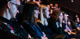 BIFF 2018 in-conversation with SODA_JERK at festival screening of Terror Nullius, 2018. Photograph: Josef Ruckli, QAGOMA